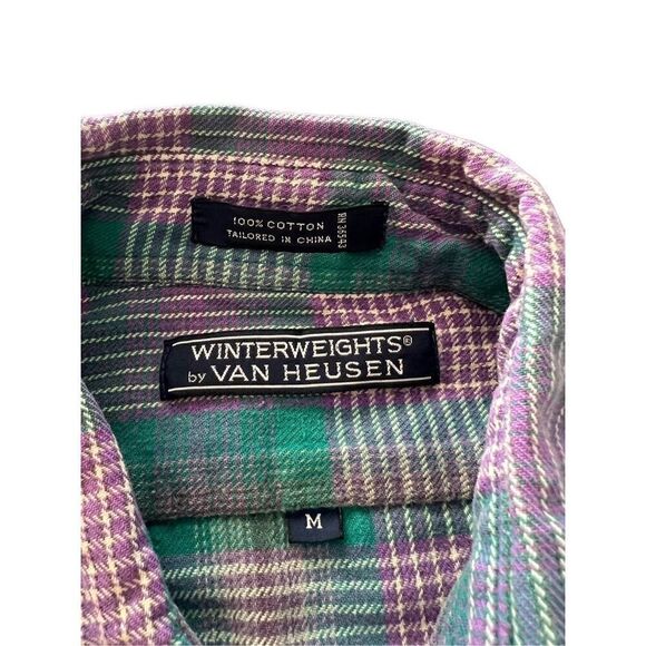 Van Heusen plaid shirt size M - Picture 2 of 3